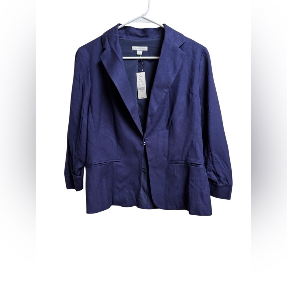 New York & Company Blue Blazer Lightweight Suit Jacket NWT size M